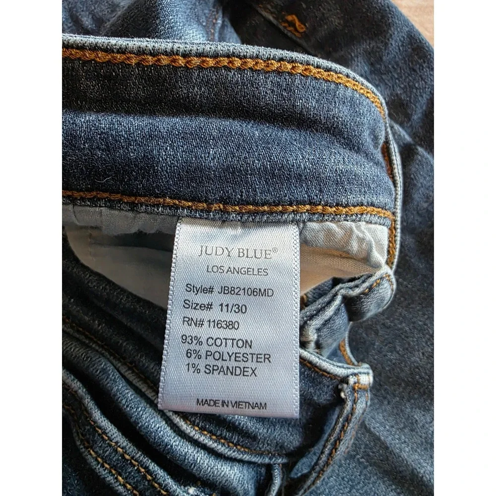 Judy Blue Los Angeles Skinny Fit Jeans Dark Wash Denim JB82106MD Size 11/30 Mens